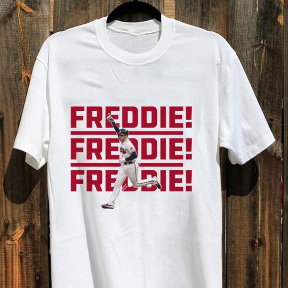 Tops - Freddie Freeman Atlanta Braves Shirt Freddie Freddie Slogan Tee Shirt